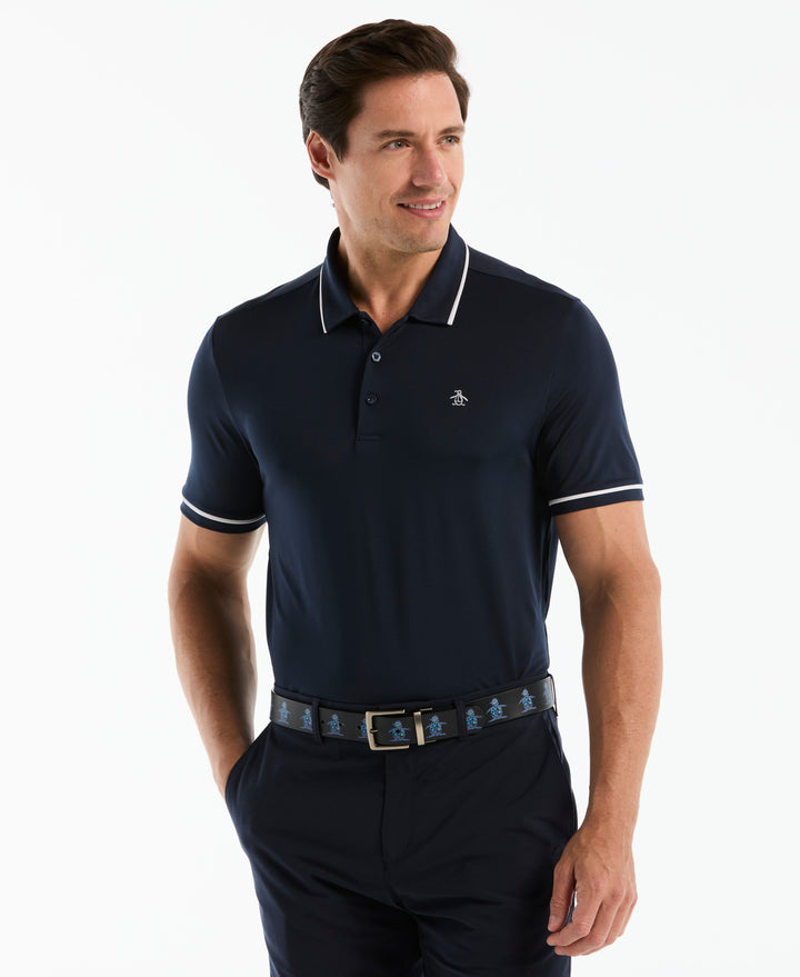 Contrast Tipping Solid Golf Polo-Golf Polos-Black Iris-XS-Original Penguin