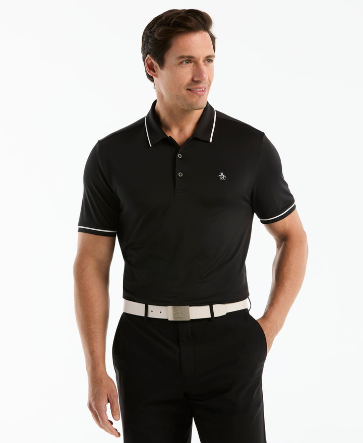 Contrast Tipping Solid Golf Polo-Golf Polos-Caviar-XS-Original Penguin