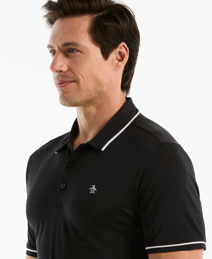 Contrast Tipping Solid Golf Polo-Golf Polos-Original Penguin