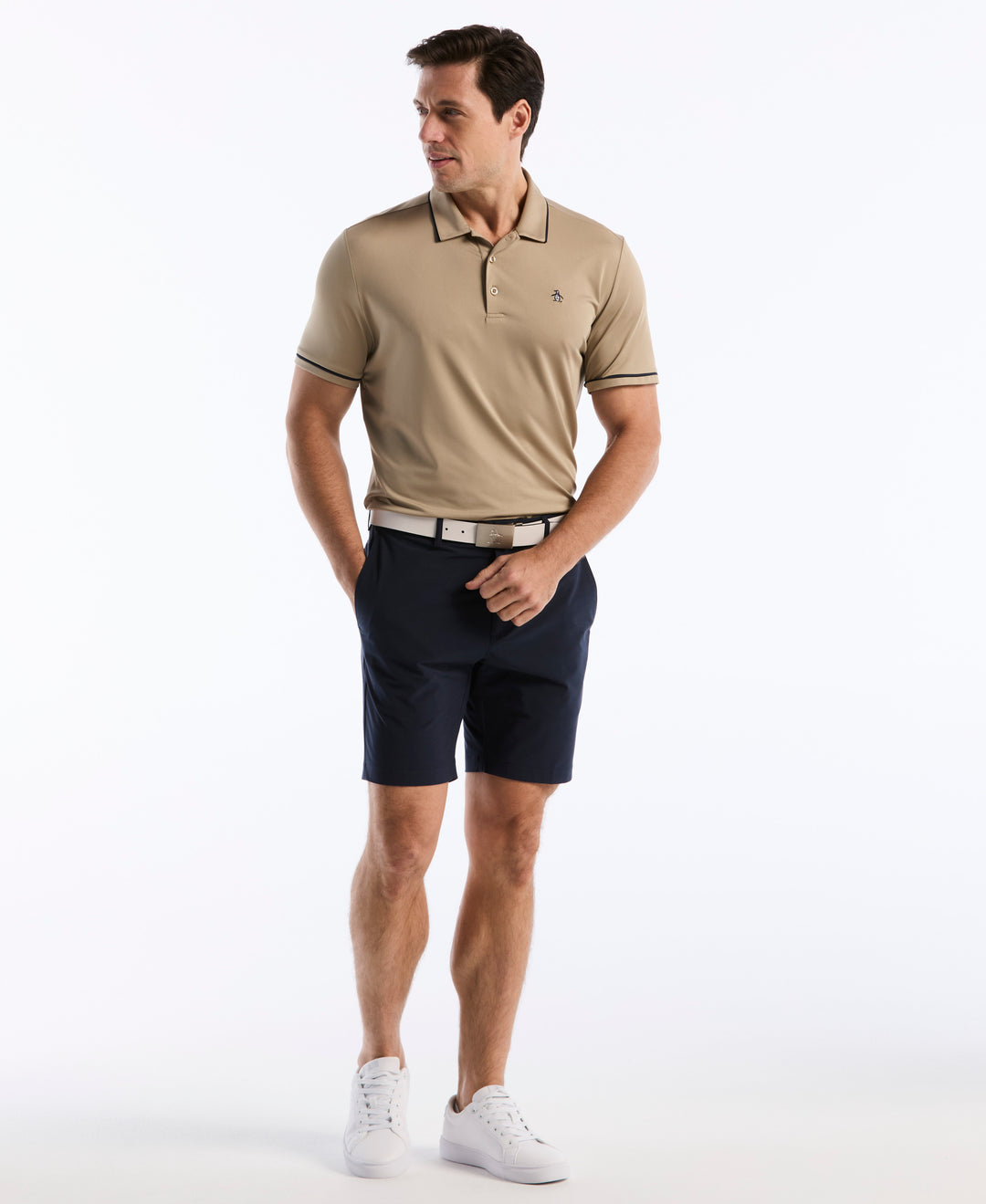 Solid Short Sleeve Polo (Chinchilla) 