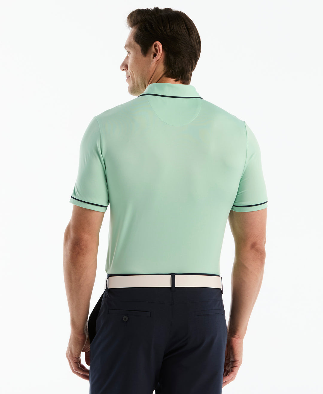 Contrast Tipping Solid Golf Polo-Golf Polos-Original Penguin