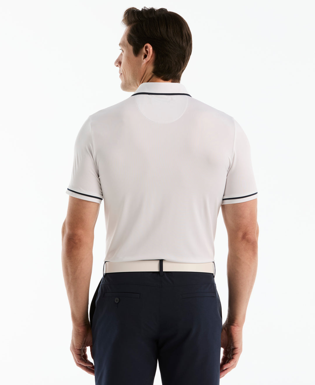 Contrast Tipping Solid Golf Polo-Golf Polos-Original Penguin