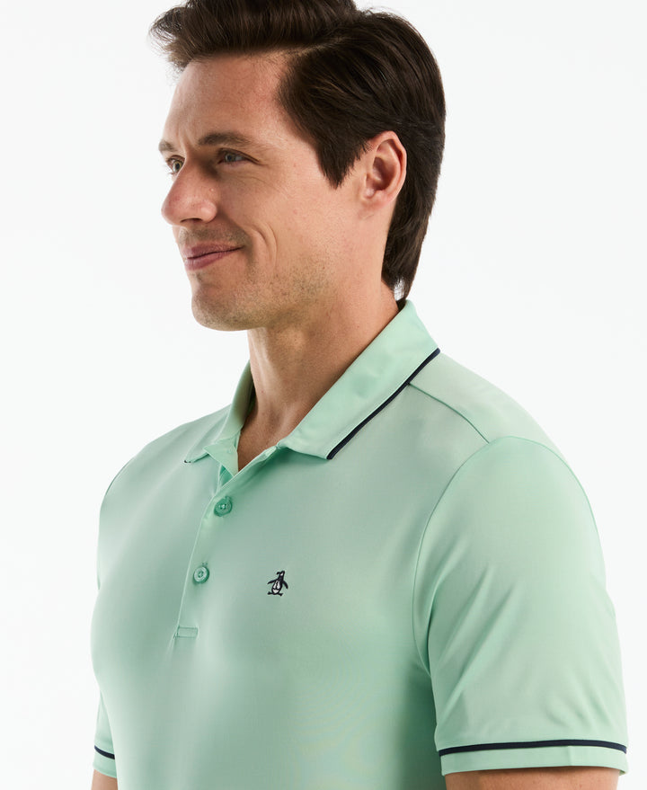 Contrast Tipping Solid Golf Polo-Golf Polos-Original Penguin