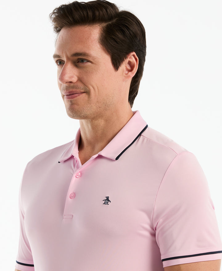 Contrast Tipping Solid Golf Polo-Golf Polos-Original Penguin