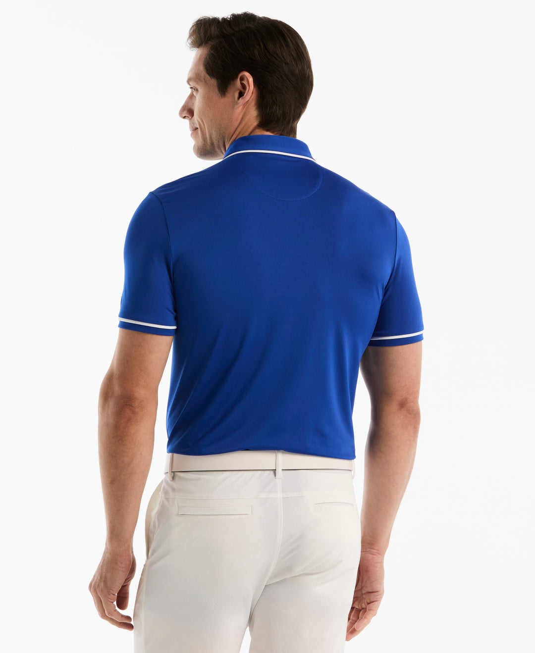 Contrast Tipping Solid Golf Polo-Golf Polos-Original Penguin