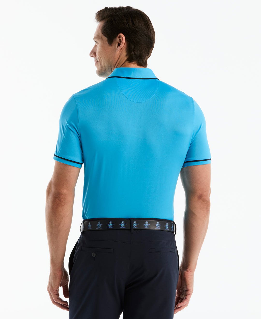 Solid Short Sleeve Polo (Malibu Blue)