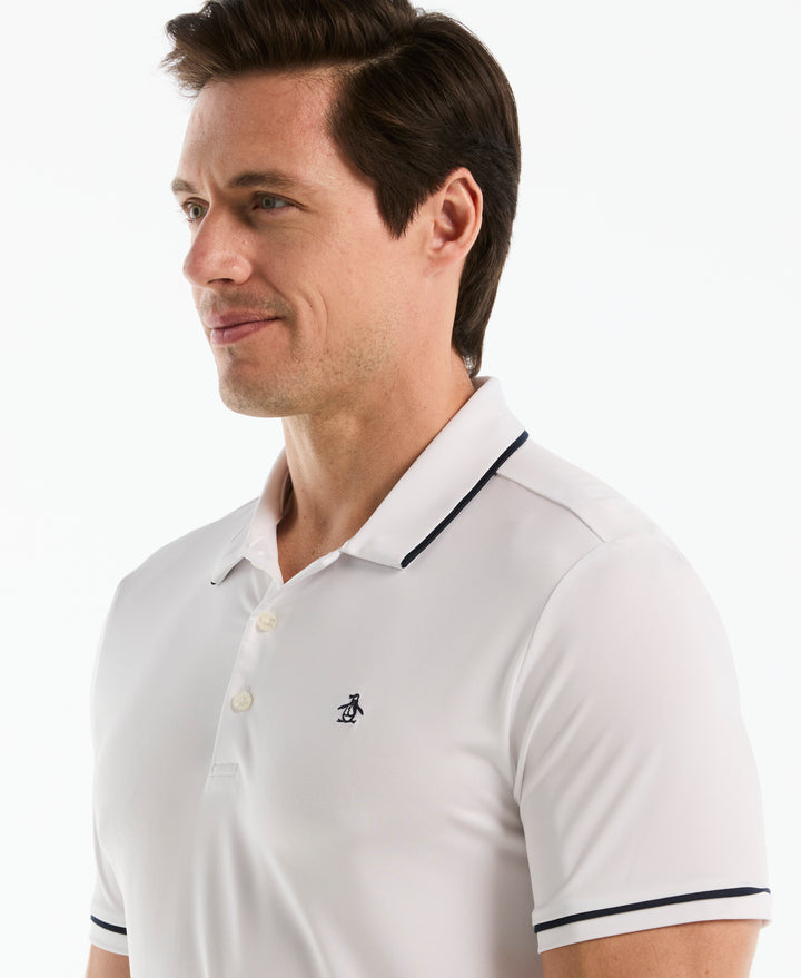 Contrast Tipping Solid Golf Polo-Golf Polos-Original Penguin