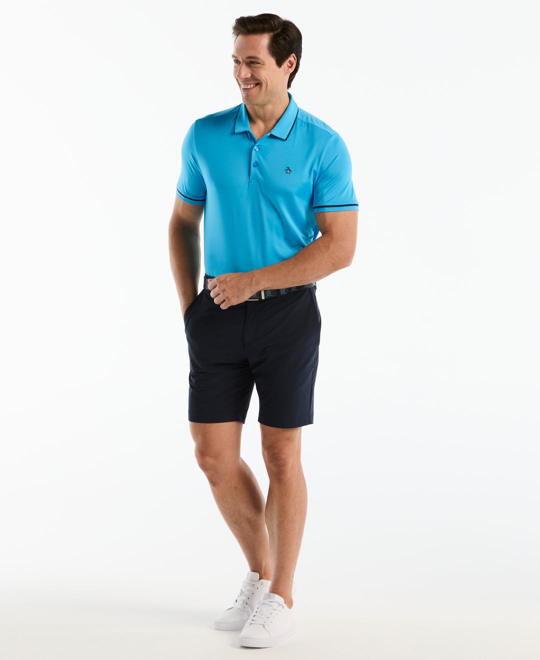Solid Short Sleeve Polo (Malibu Blue)