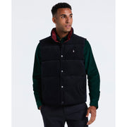 Corduroy Reversible Puffer Vest (Dark Sapphire) 