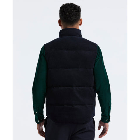 Corduroy Reversible Puffer Vest (Dark Sapphire) 