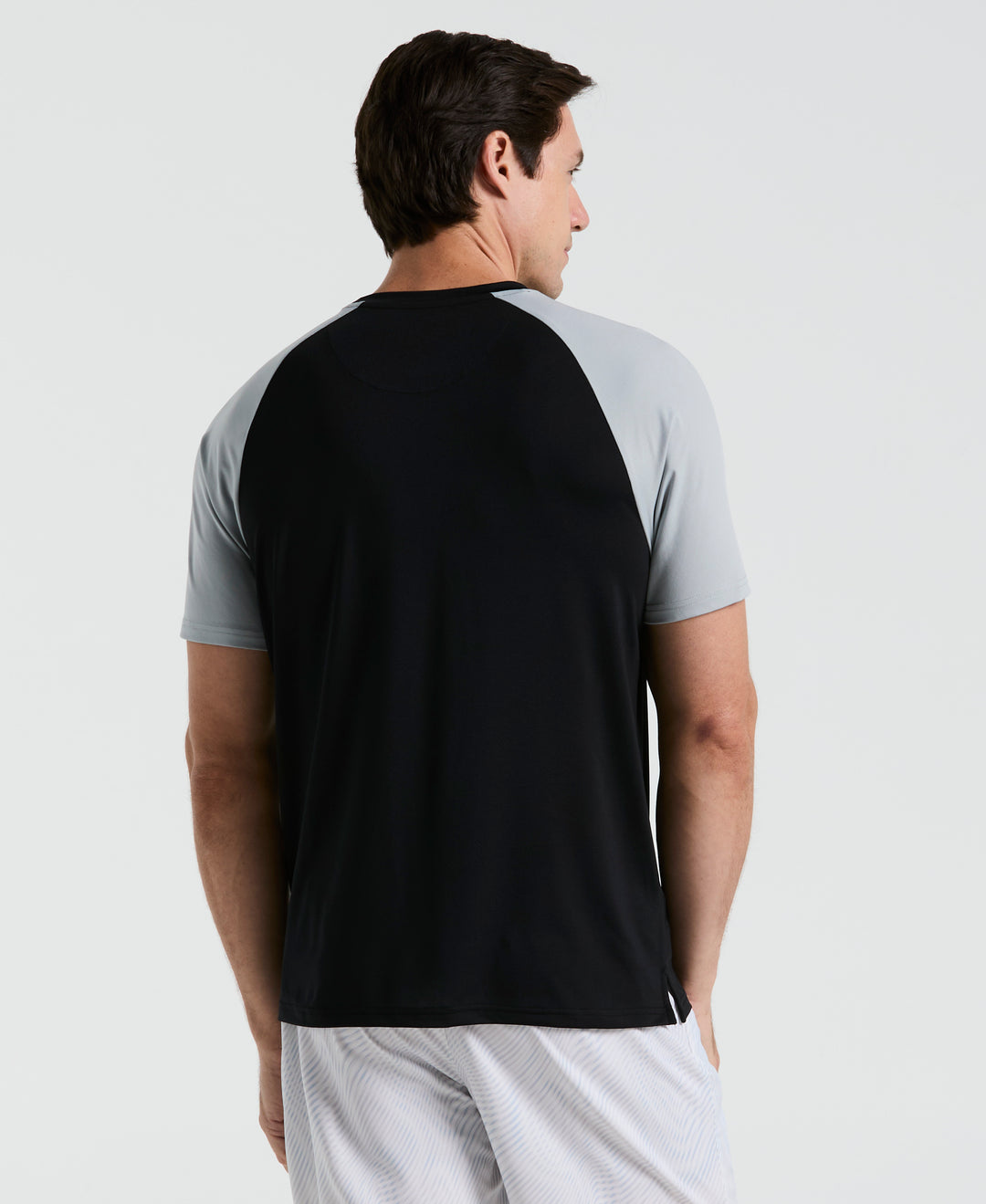 Tennis Blocked Performance Tee (Caviar) 