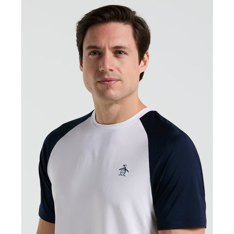 Core Blocked Performance Tennis Tee-Tees-Original Penguin
