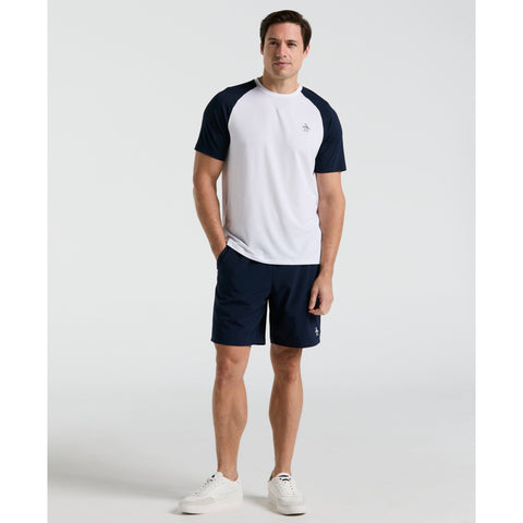 Core Blocked Performance Tennis Tee-Tees-Original Penguin