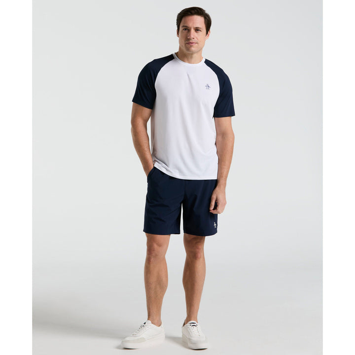Core Blocked Performance Tennis Tee-Tees-Original Penguin