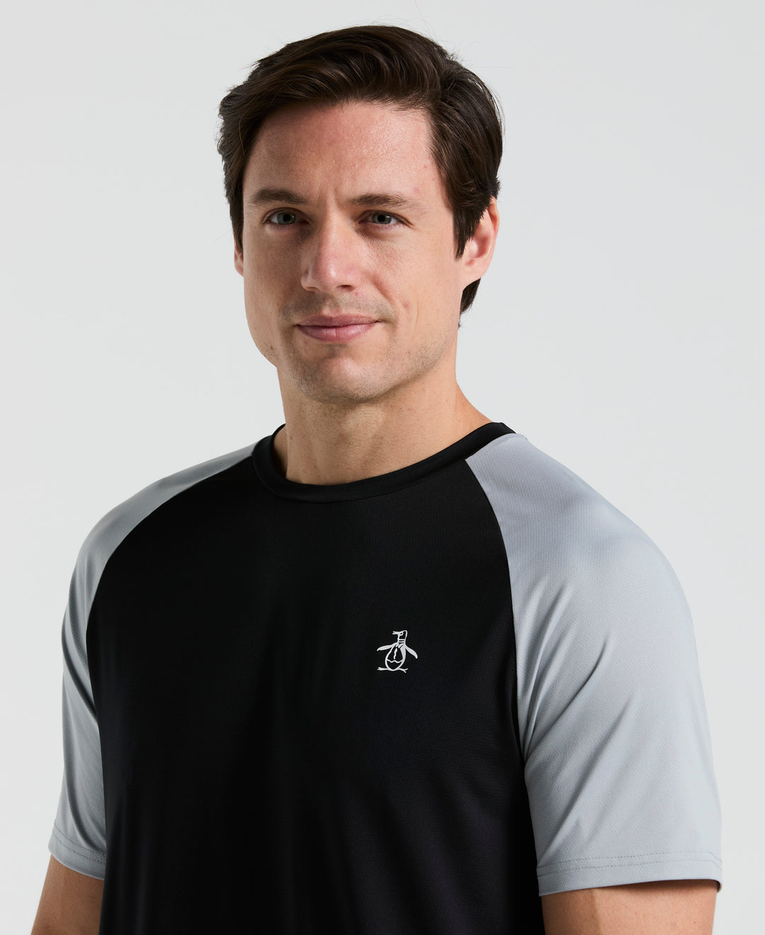 Tennis Blocked Performance Tee (Caviar) 