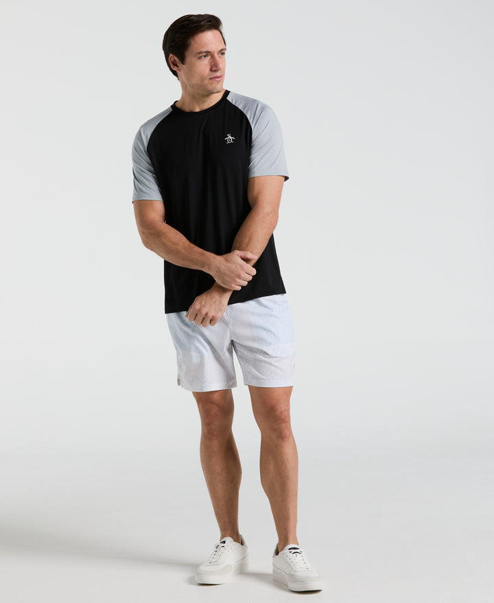 Tennis Blocked Performance Tee (Caviar) 