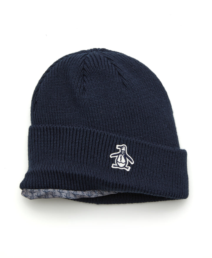 Core Cuffed Golf Beanie (Black Iris) 