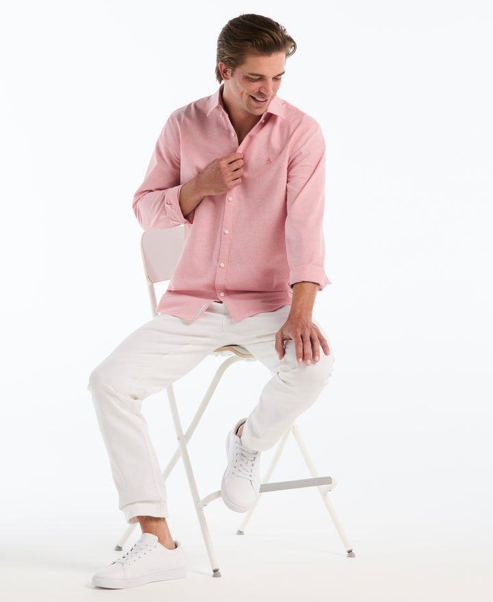 Core Oxford Long Sleeve Shirt (Faded Rose) 