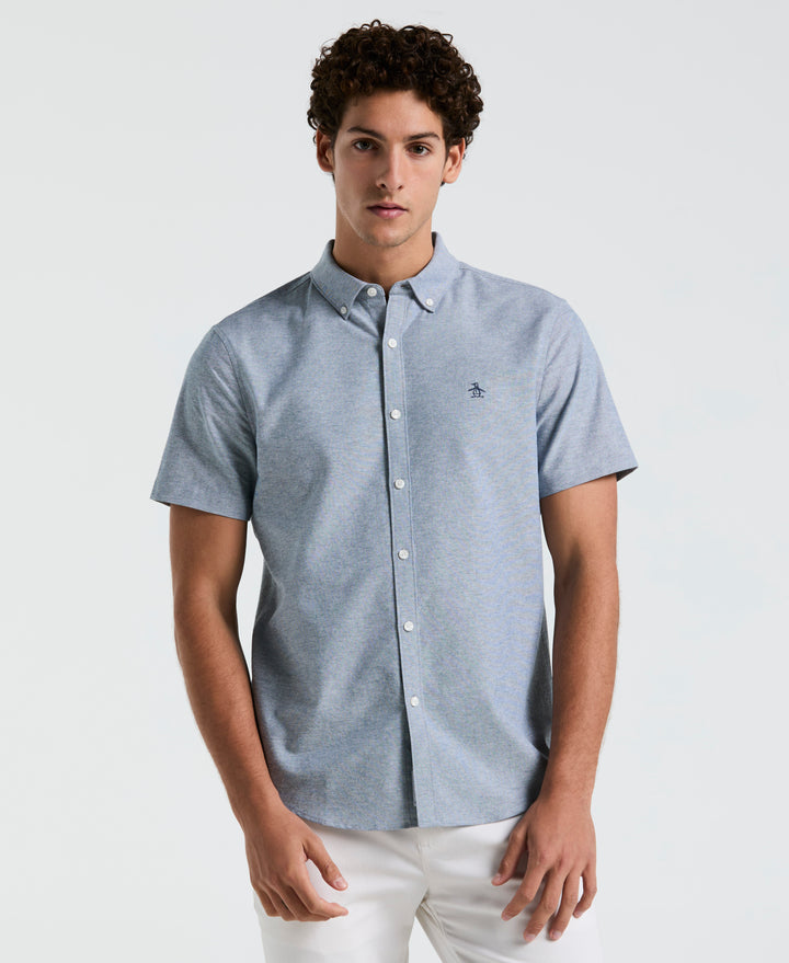 Short Sleeve Oxford Shirt (Blue Wing Teal) 