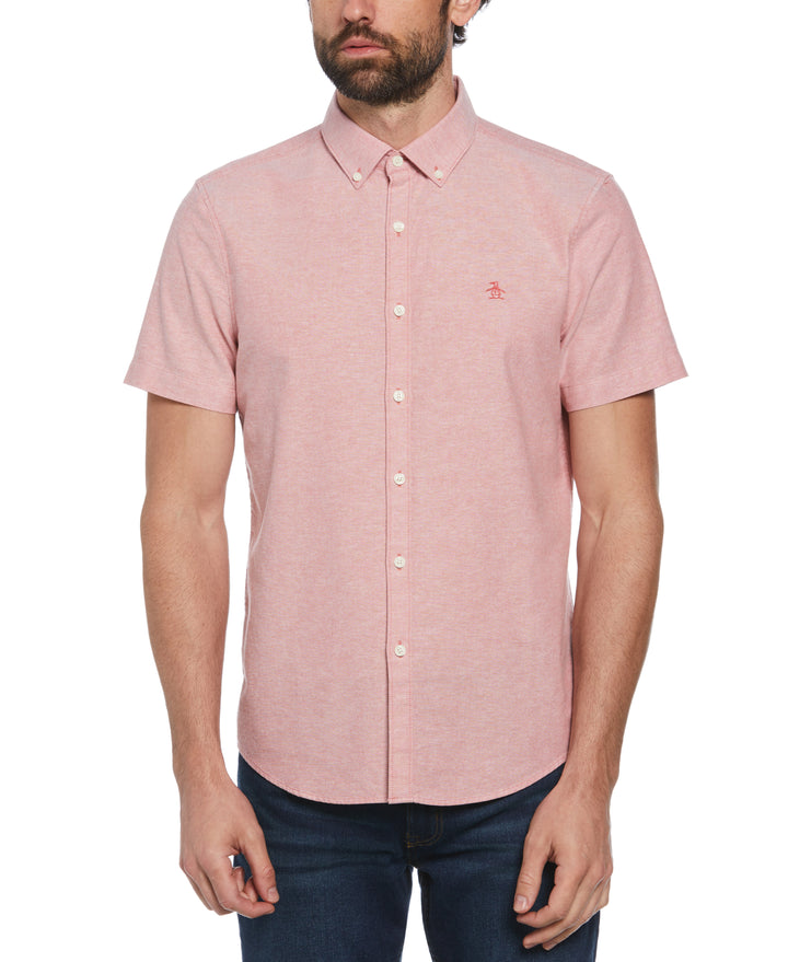 Short Sleeve Oxford Shirt (Mineral Red) 