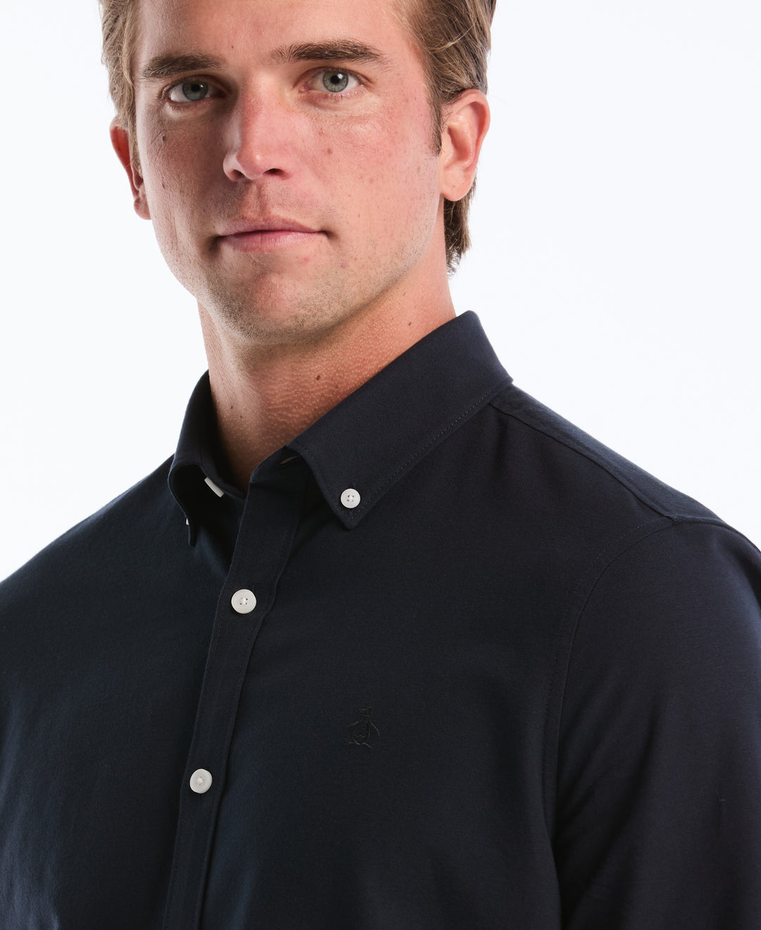 Core Oxford Slim Fit Shirt (Dark Sapphire) 