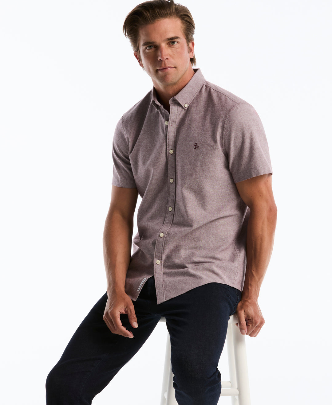 Short Sleeve Oxford Shirt (Port Royale) 