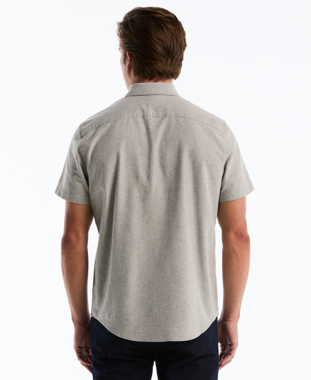 Short Sleeve Oxford Shirt (Dusty Olive) 