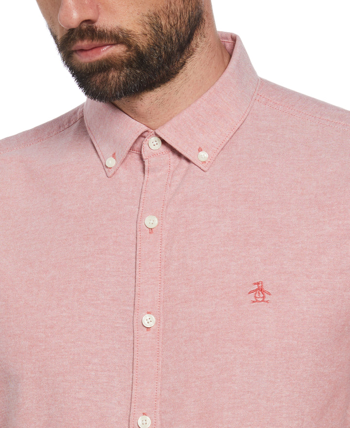 Short Sleeve Oxford Shirt (Mineral Red) 