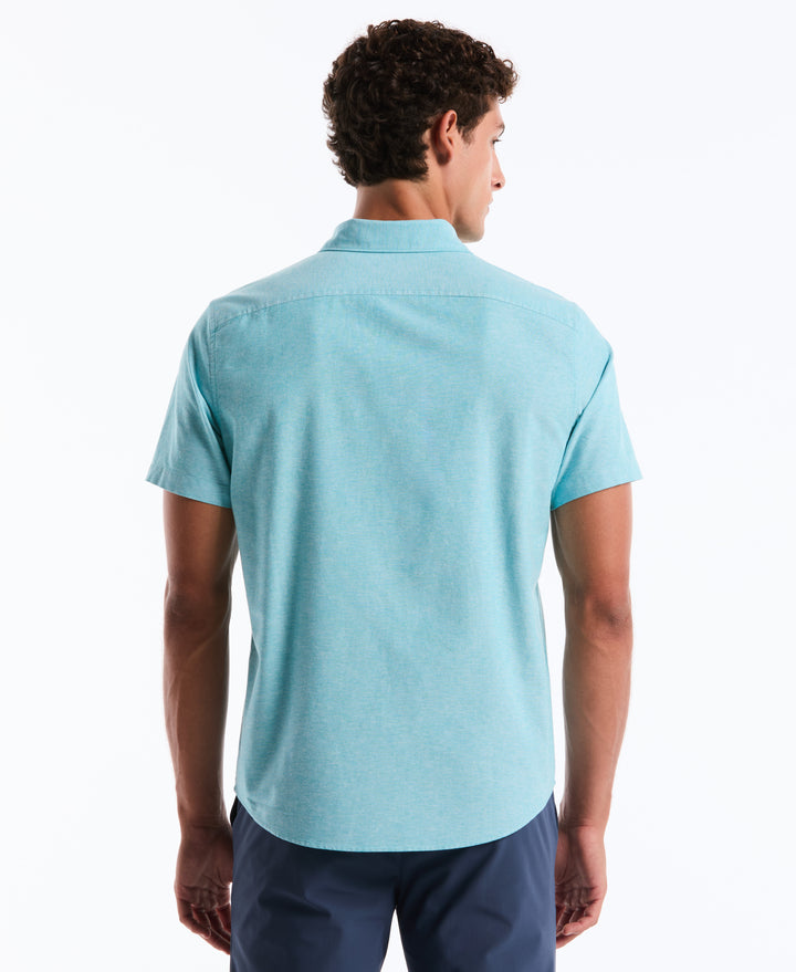 Short Sleeve Oxford Shirt (Lake Blue) 