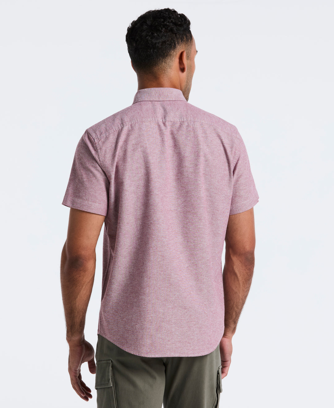 Oxford Seasonal Short Sleeve Shirt (Cabernet) 