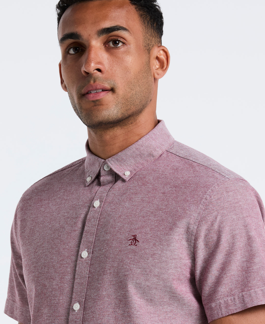 Oxford Seasonal Short Sleeve Shirt (Cabernet) 