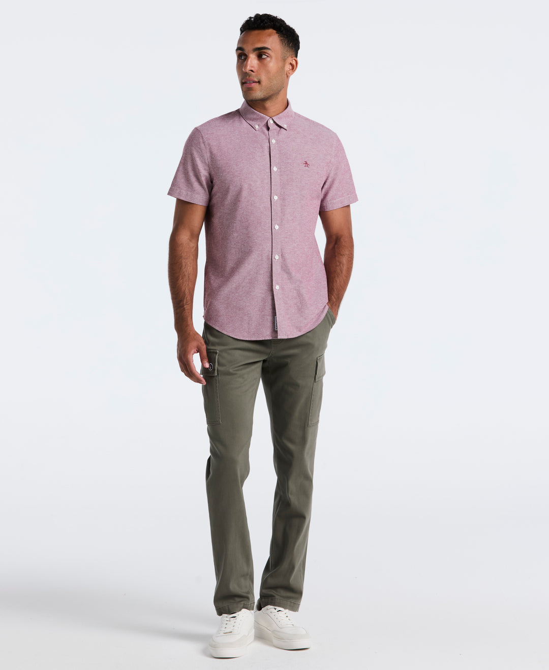 Oxford Seasonal Short Sleeve Shirt (Cabernet) 