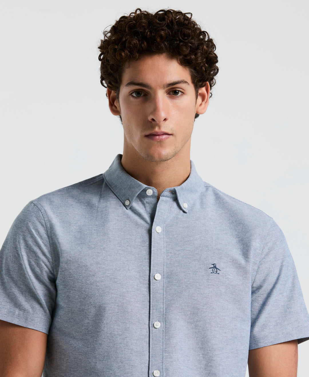 Short Sleeve Oxford Shirt (Blue Wing Teal) 