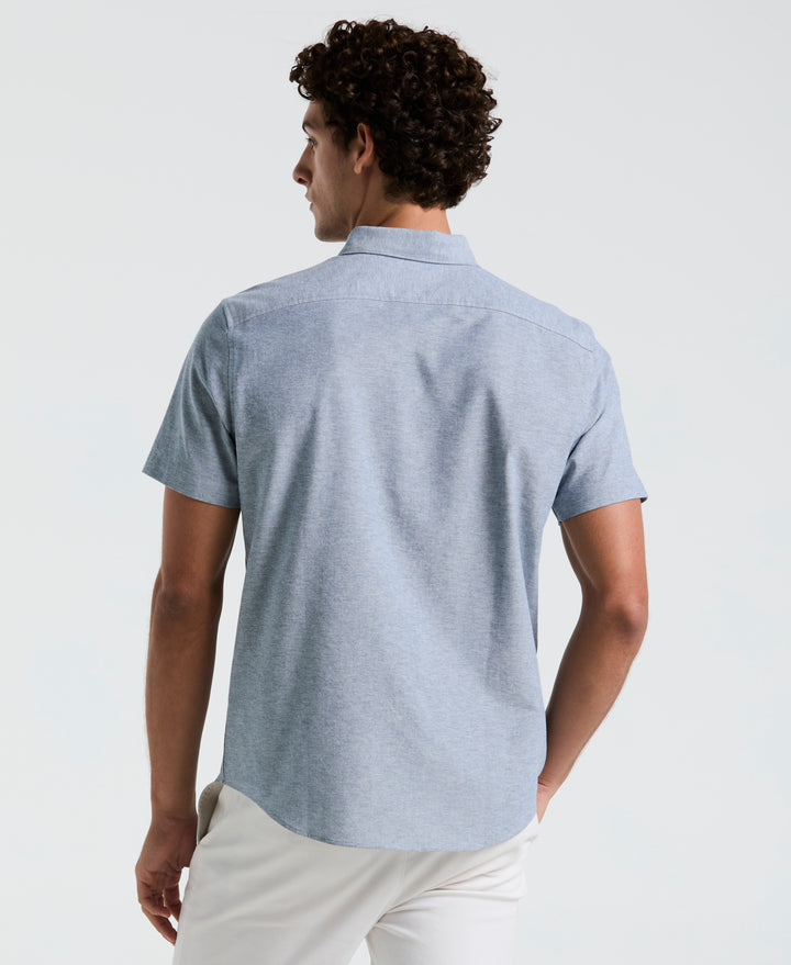 Short Sleeve Oxford Shirt (Blue Wing Teal) 