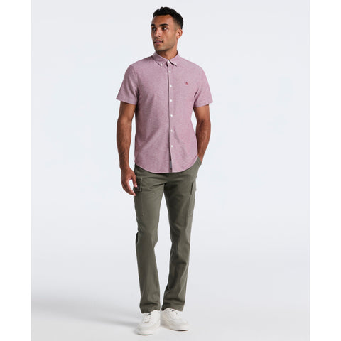 Oxford Seasonal Short Sleeve Shirt (Cabernet) 