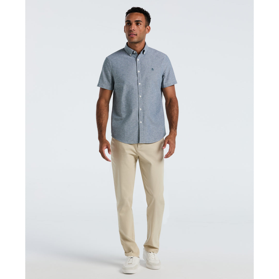 Short Sleeve Oxford Shirt (Reflecting Pond) 