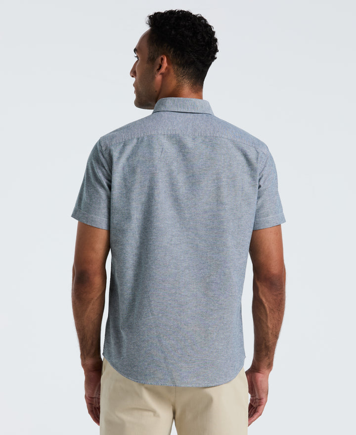 Short Sleeve Oxford Shirt (Reflecting Pond) 