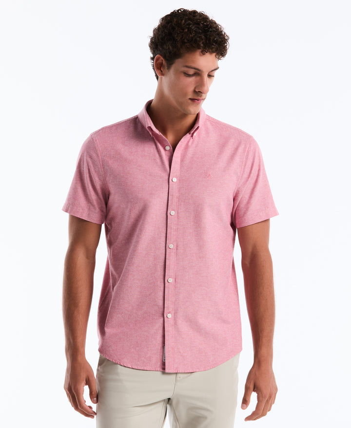 Short Sleeve Oxford Shirt (Raspberry Wine) 