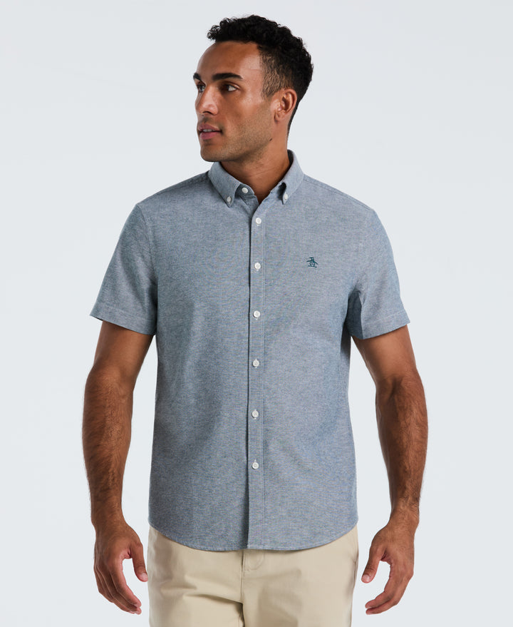 Short Sleeve Oxford Shirt (Reflecting Pond) 