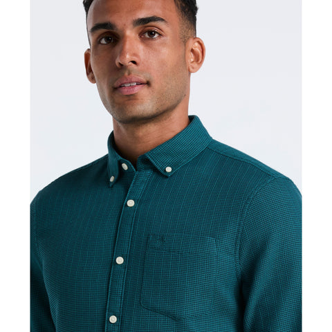 Cotton Blend Waffle Shirt-Shirts-Original Penguin