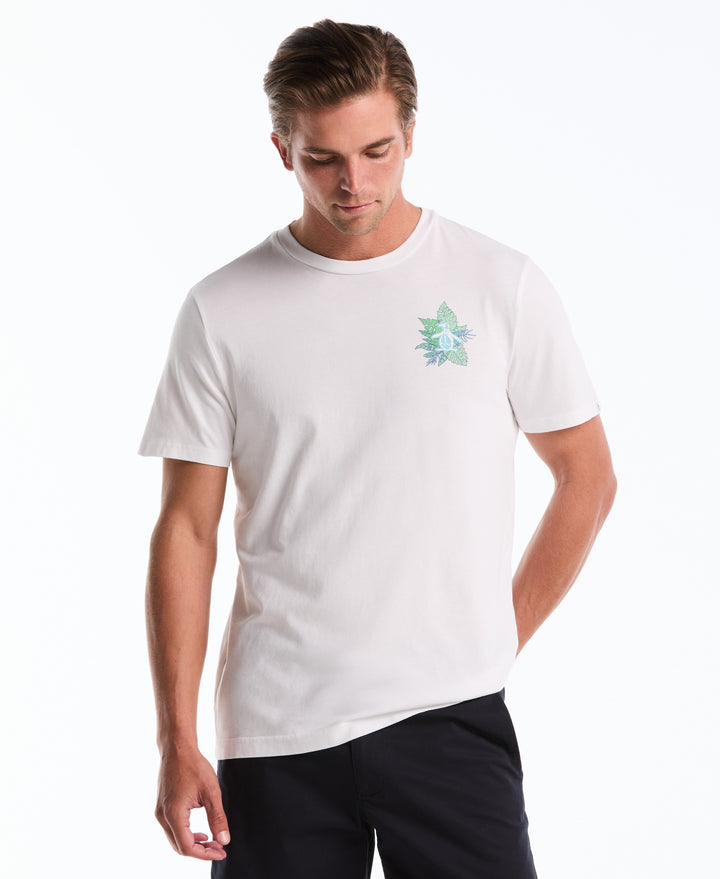 Cotton Breeze Block Graphic Tee (Bright White) 