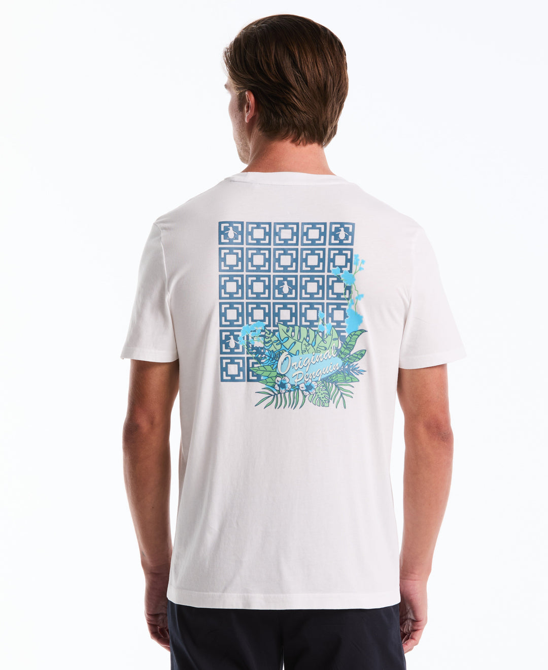 Cotton Breeze Block Graphic Tee (Bright White) 