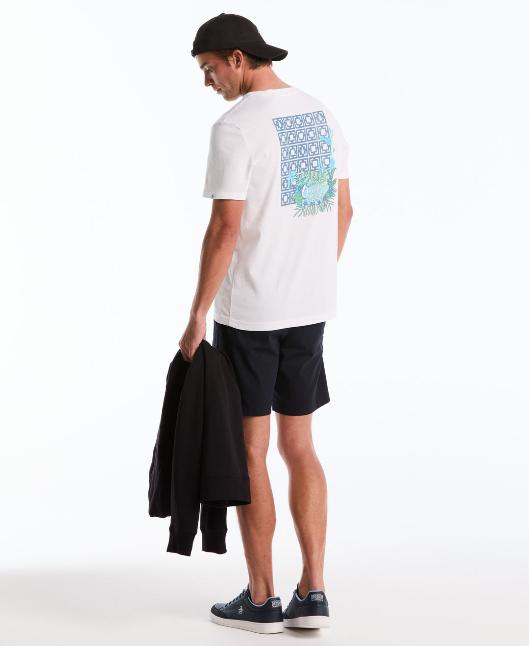 Cotton Breeze Block Graphic Tee (Bright White) 