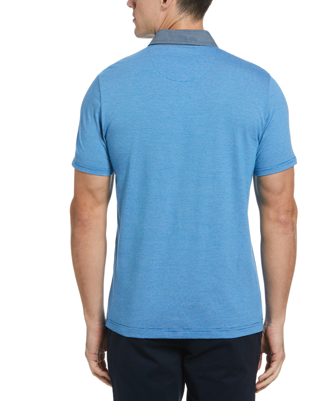 Chambray Collar Polo (Imperial Blue) 
