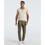 Cotton Colorblock Sweater Polo (Birch) 