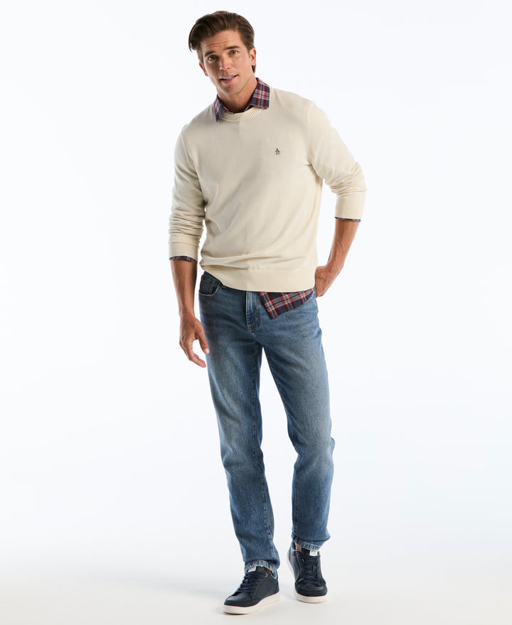Cotton Crew Neck Sweater (Birch) 