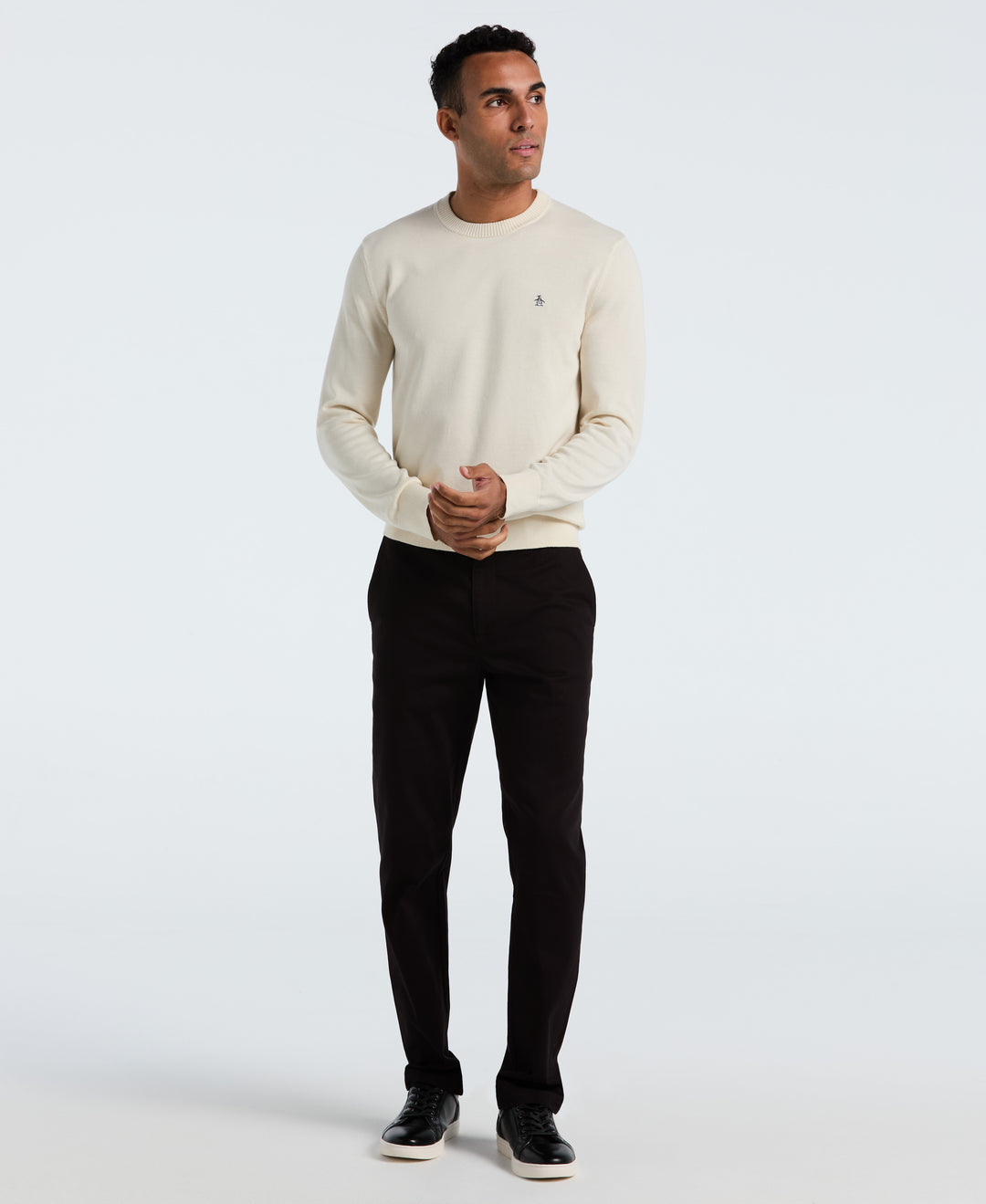 Cotton Crew Neck Sweater (Birch) 