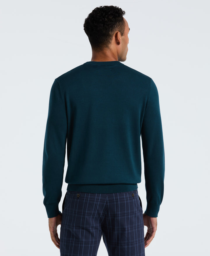 Cotton Crew Neck Sweater (Reflecting Pond) 
