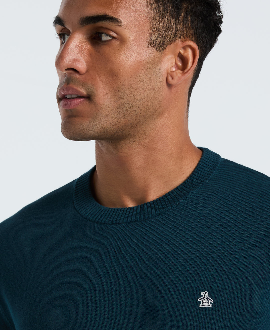 Cotton Crew Neck Sweater (Reflecting Pond) 