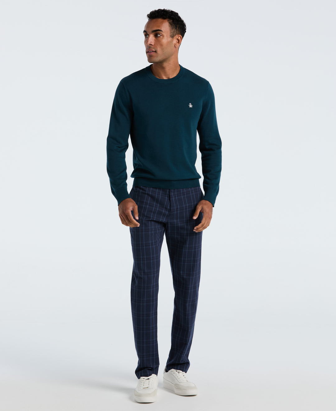 Cotton Crew Neck Sweater (Reflecting Pond) 